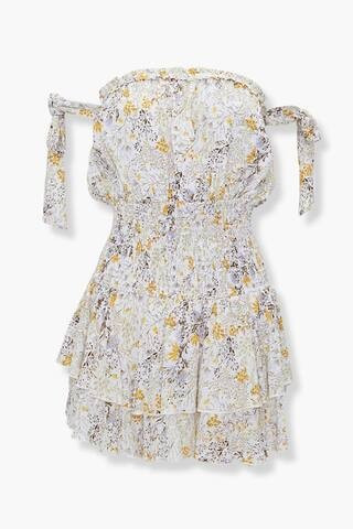 Off-the-Shoulder Skort Romper | Forever 21 (US)