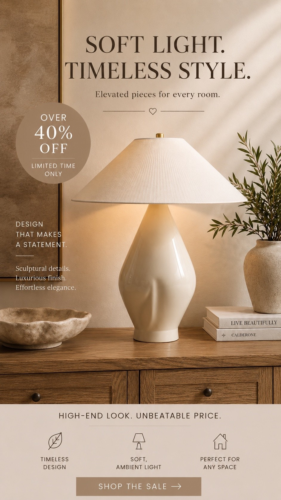 Designer-inspired style without the designer price. 🤍 This sculptural table lamp instantly elevates any room with its soft glow, timeless silhouette, and high-end look. It’s one of those pieces that makes your home feel effortlessly curated—and it’s over 40% off for a limited time!

If you love affordable home finds that look custom, this one is definitely worth adding to your cart. Shop it through the link in my bio and follow @anyasdecor for more beautiful home deals and styling inspiration.
-

designer table lamp, high end home decor, affordable luxury decor, neutral home decor, modern table lamp, designer inspired finds, cozy home styling, living room decor ideas, entryway decor, console table styling, home decor on sale, elegant lighting, luxury look for less, home styling inspiration