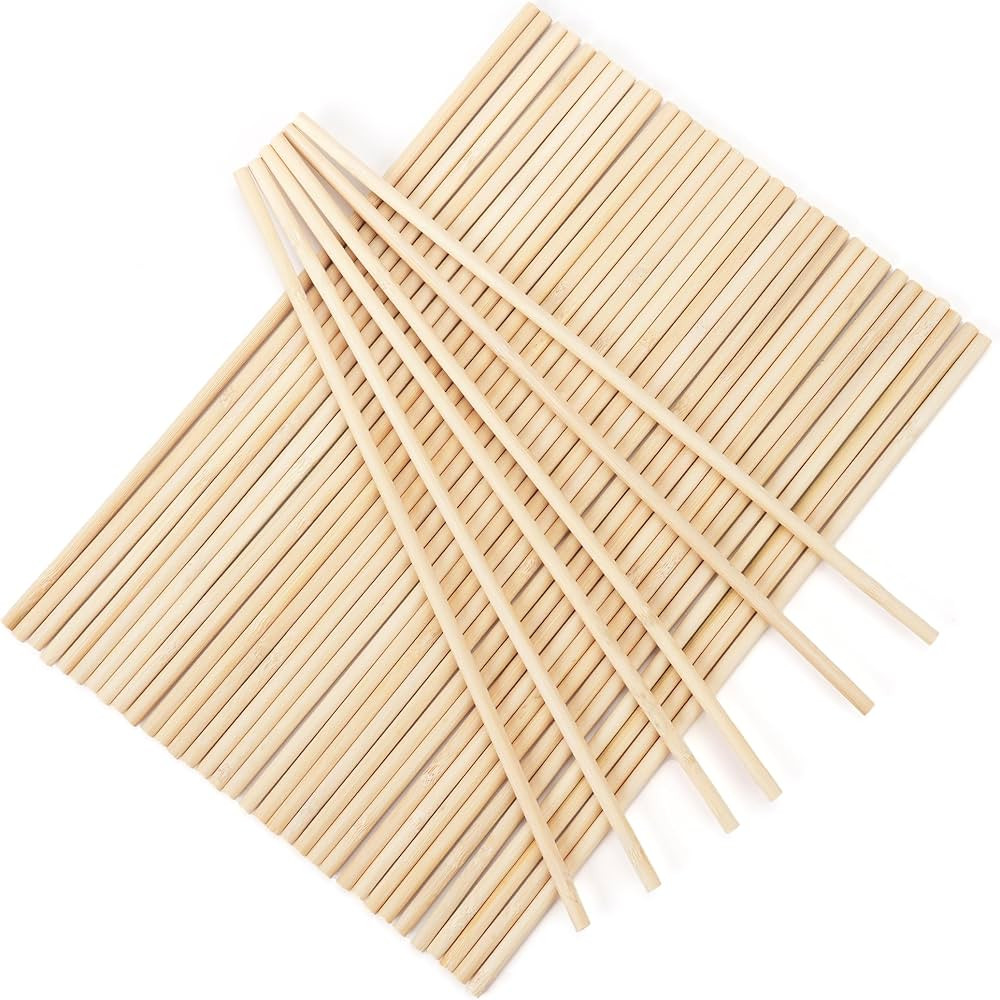 Amazon.com: 50Pcs Wooden Dowel Rods 1/4 x 12 Inch Wood Sticks for Crafts, Precut Wooden Rod Stick... | Amazon (US)
