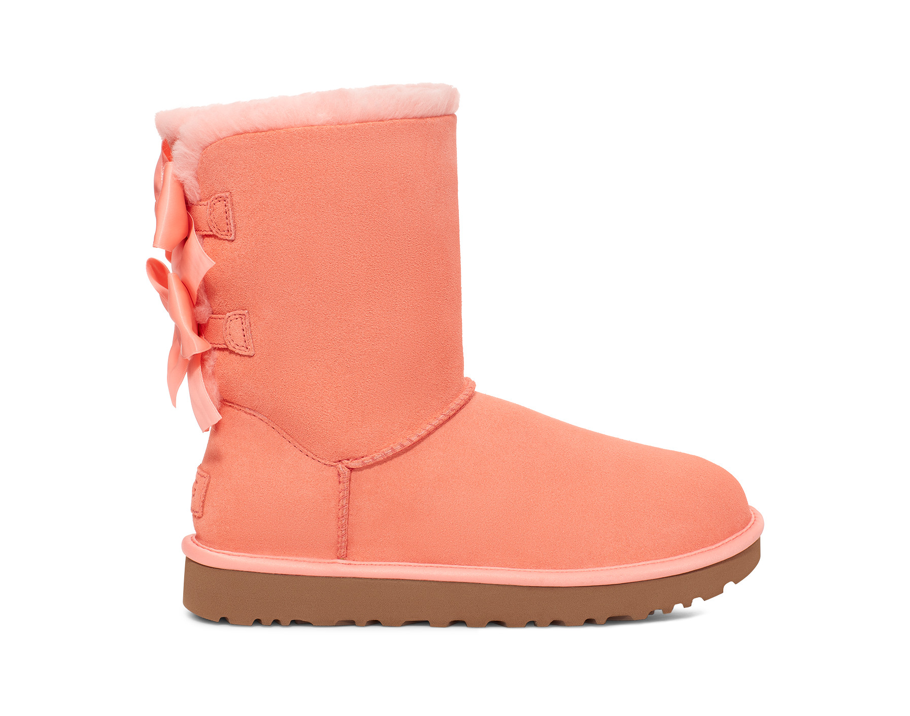 UGG Women's Bailey Bow Satin in Starfish Pink, Size 7 | UGG (US)
