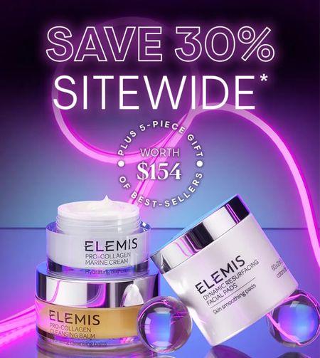 Elemis is 30% off sitewide and 20% off limited edition kits, plus get a FREE gift, worth $154, with orders $150+

Use Code: CYBER

#LTKsalealert #LTKGiftGuide #LTKCyberWeek