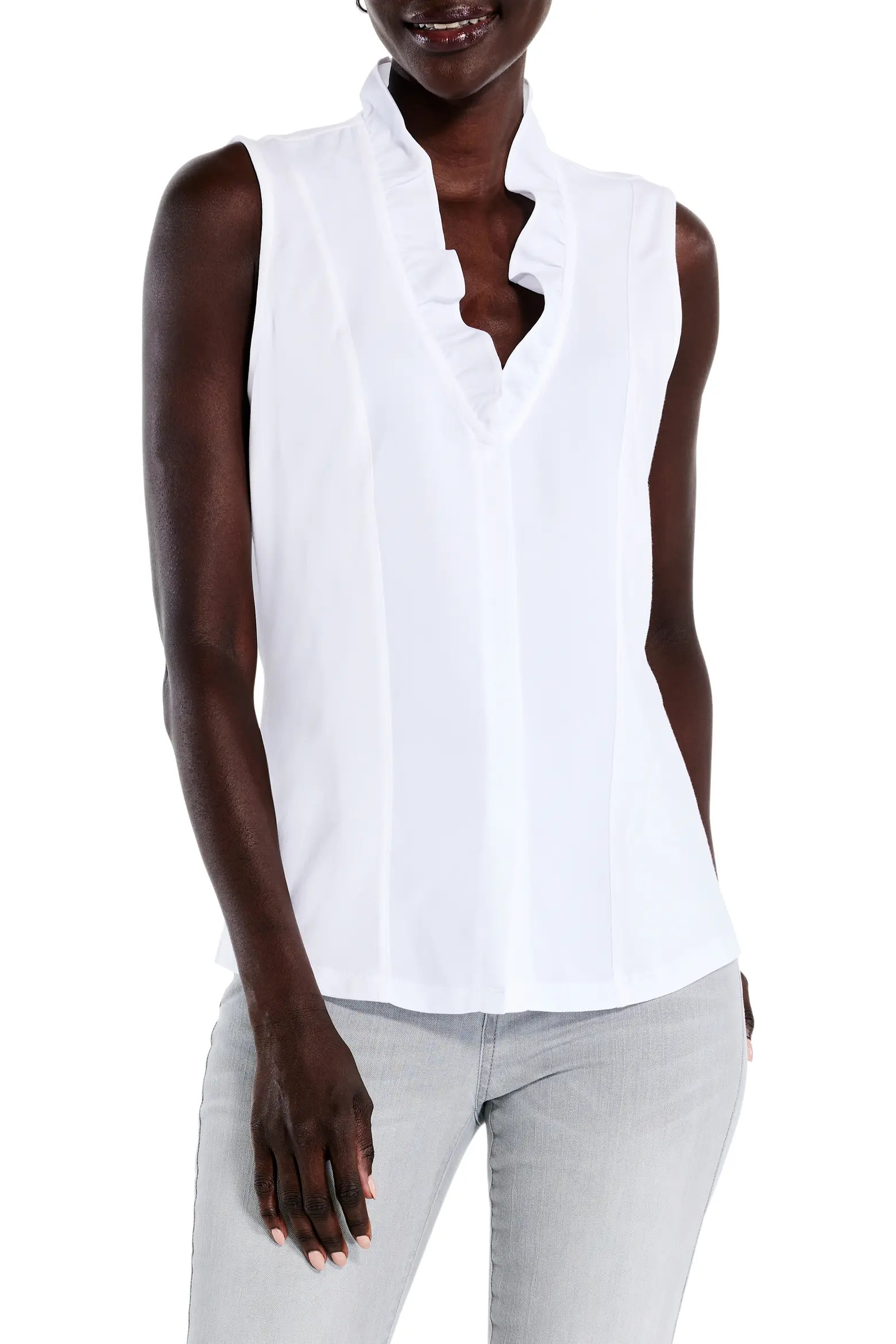 Ruffled Around Sleeveless Top (Women) | Nordstrom | Nordstrom