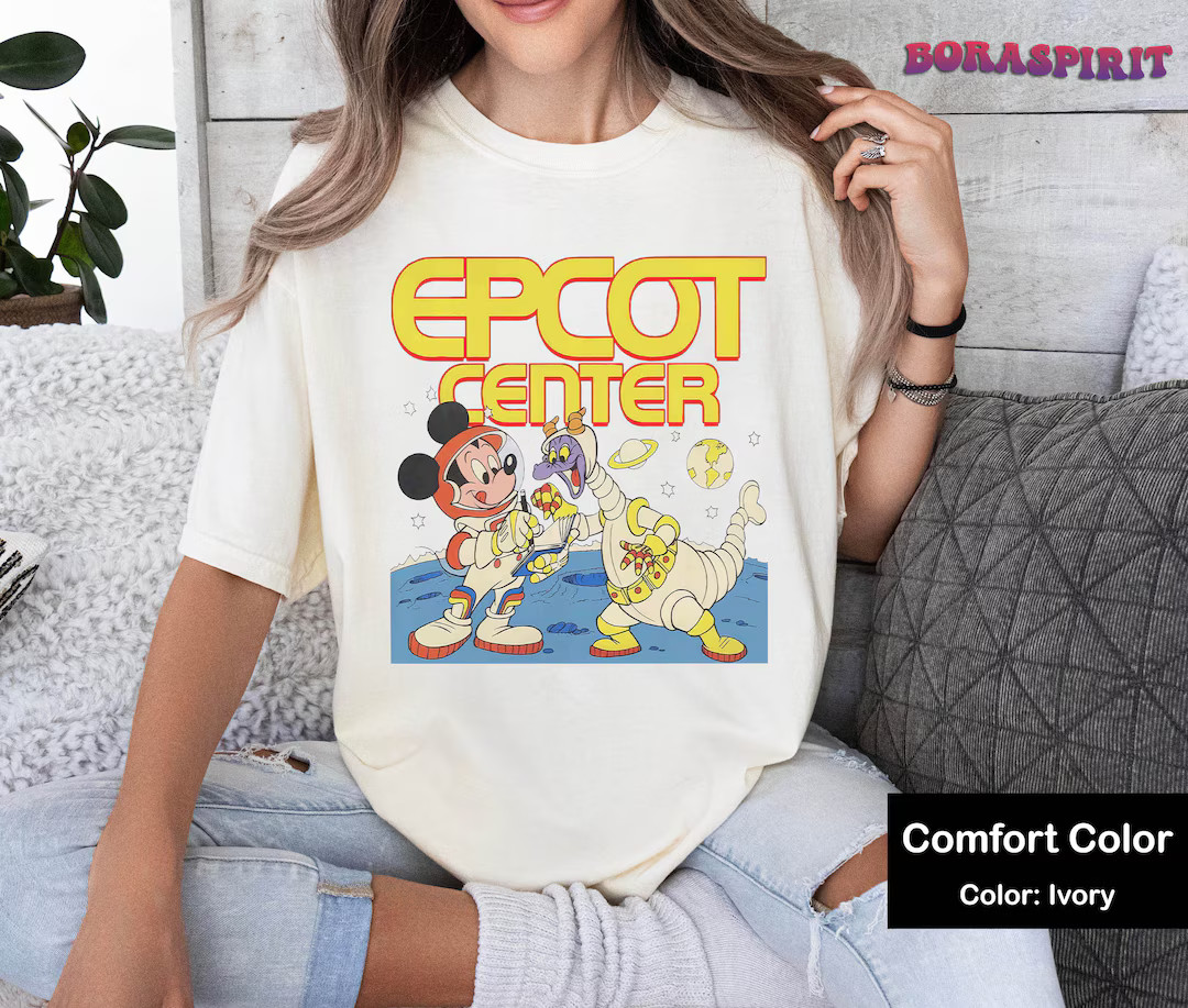 Retro Epcot Center Shirt, Epcot Since 1982, Figment Mickey Epcot Shirt, Epcot Space Moutain Shirt... | Etsy (US)