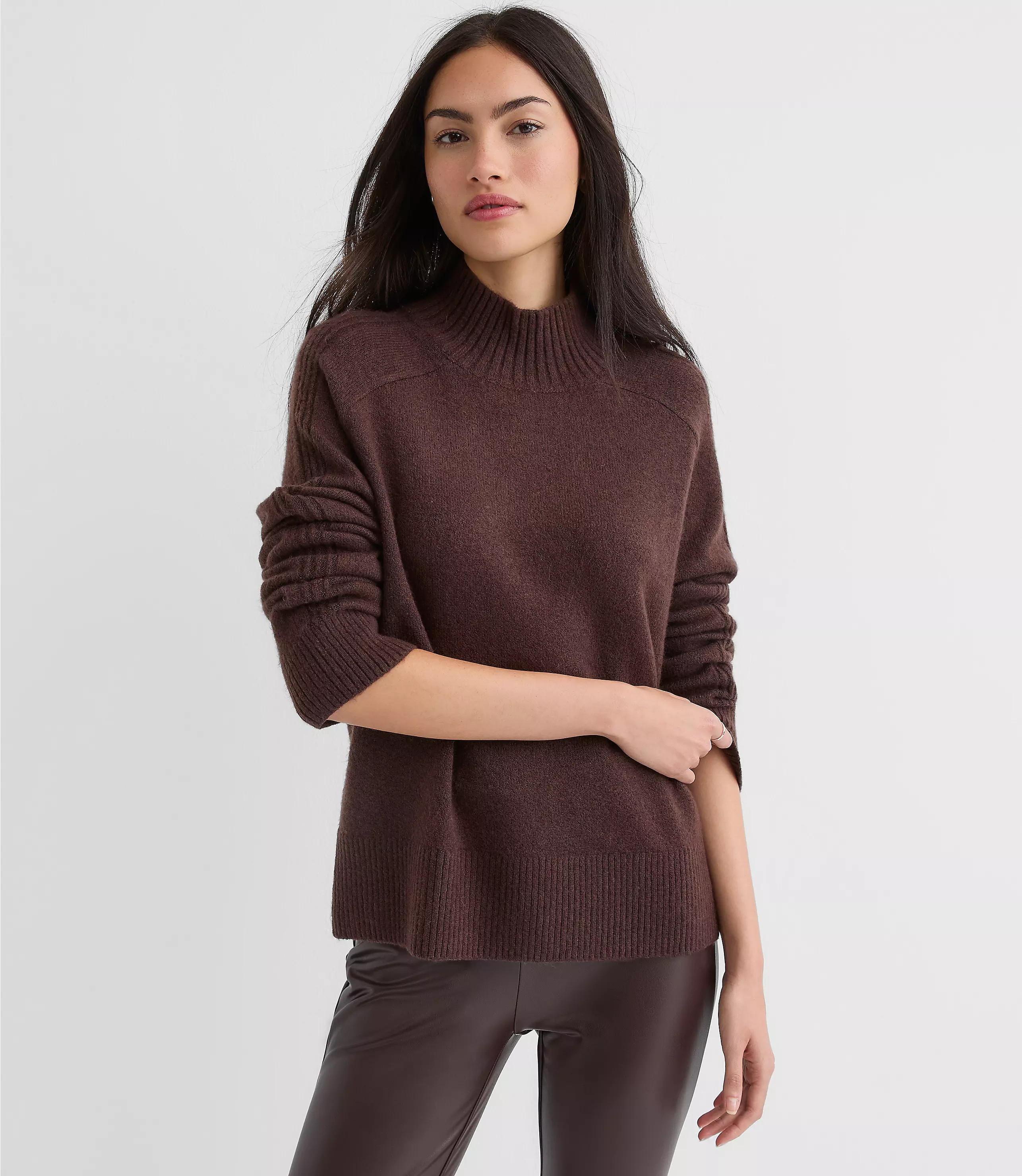 Modern Mock Neck Sweater | LOFT