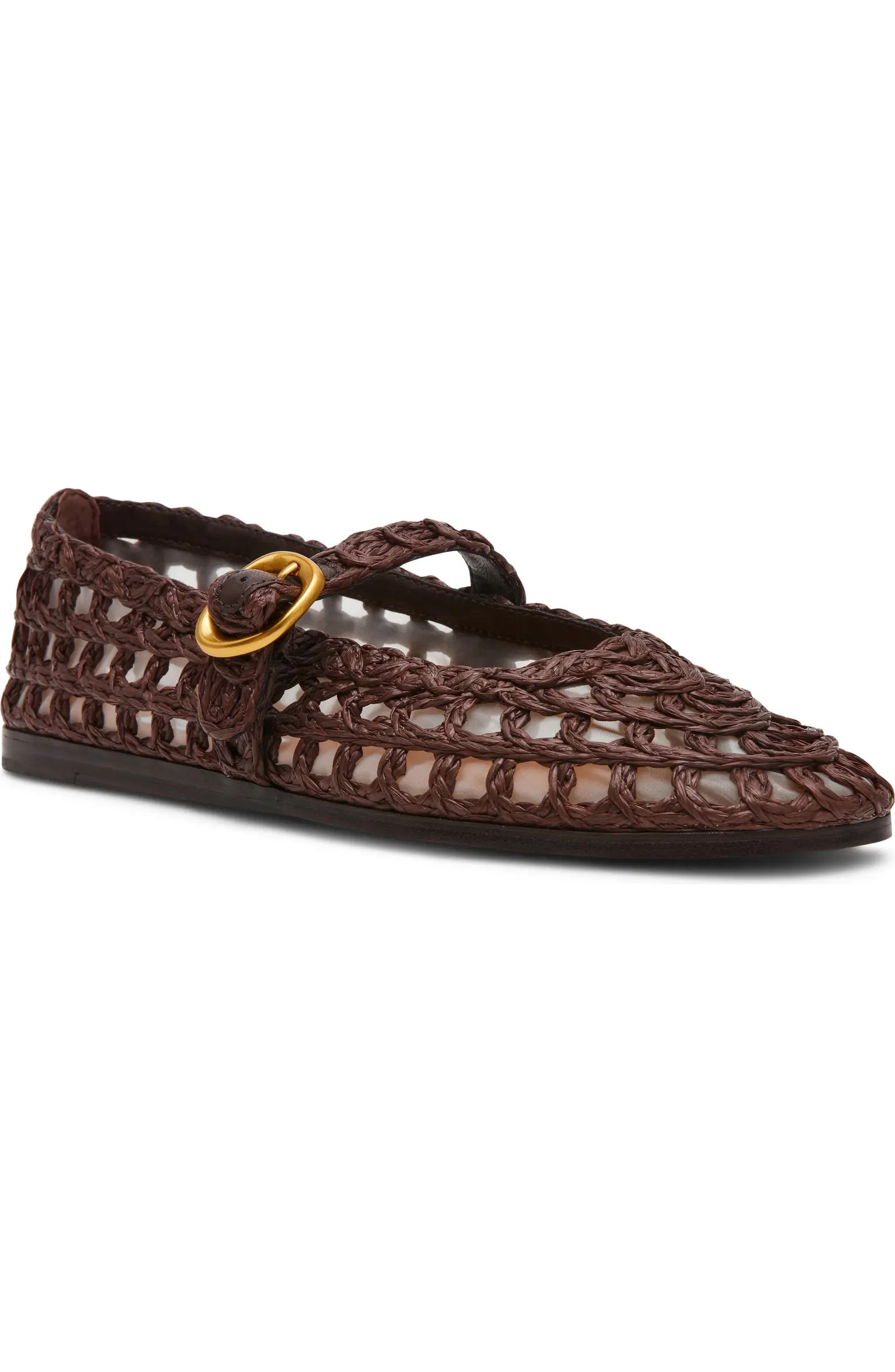 Steve Madden Melody Raffia Mary Jane Flat (Women) | Nordstrom | Nordstrom