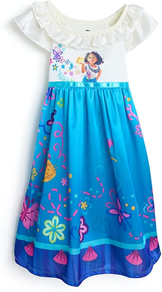 Disney Girls' Princess Dress Nightgown, Fantasy Gown, Soft & Cute Pajamas for Kids | Amazon (US)