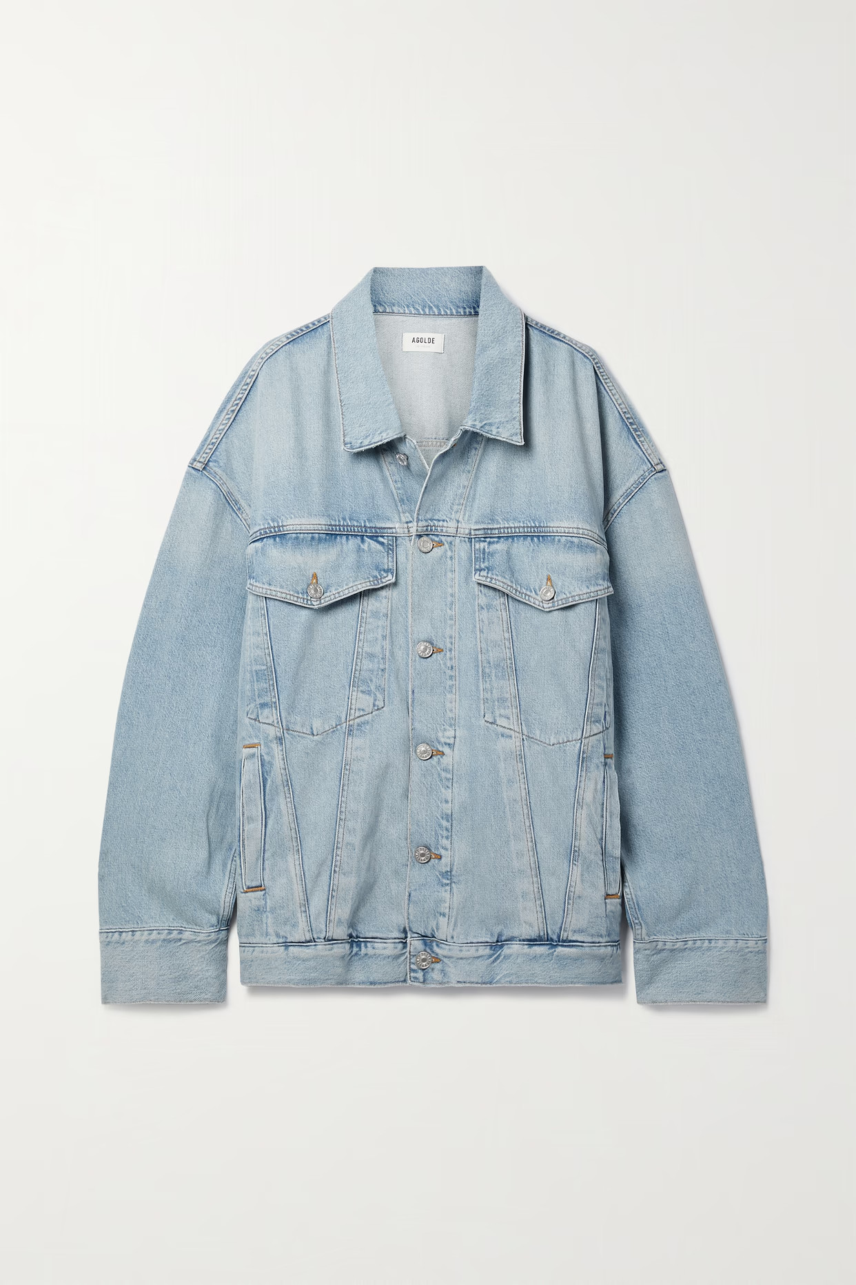 AGOLDE - Wayne Oversized Organic Denim Jacket - Blue | NET-A-PORTER (US)