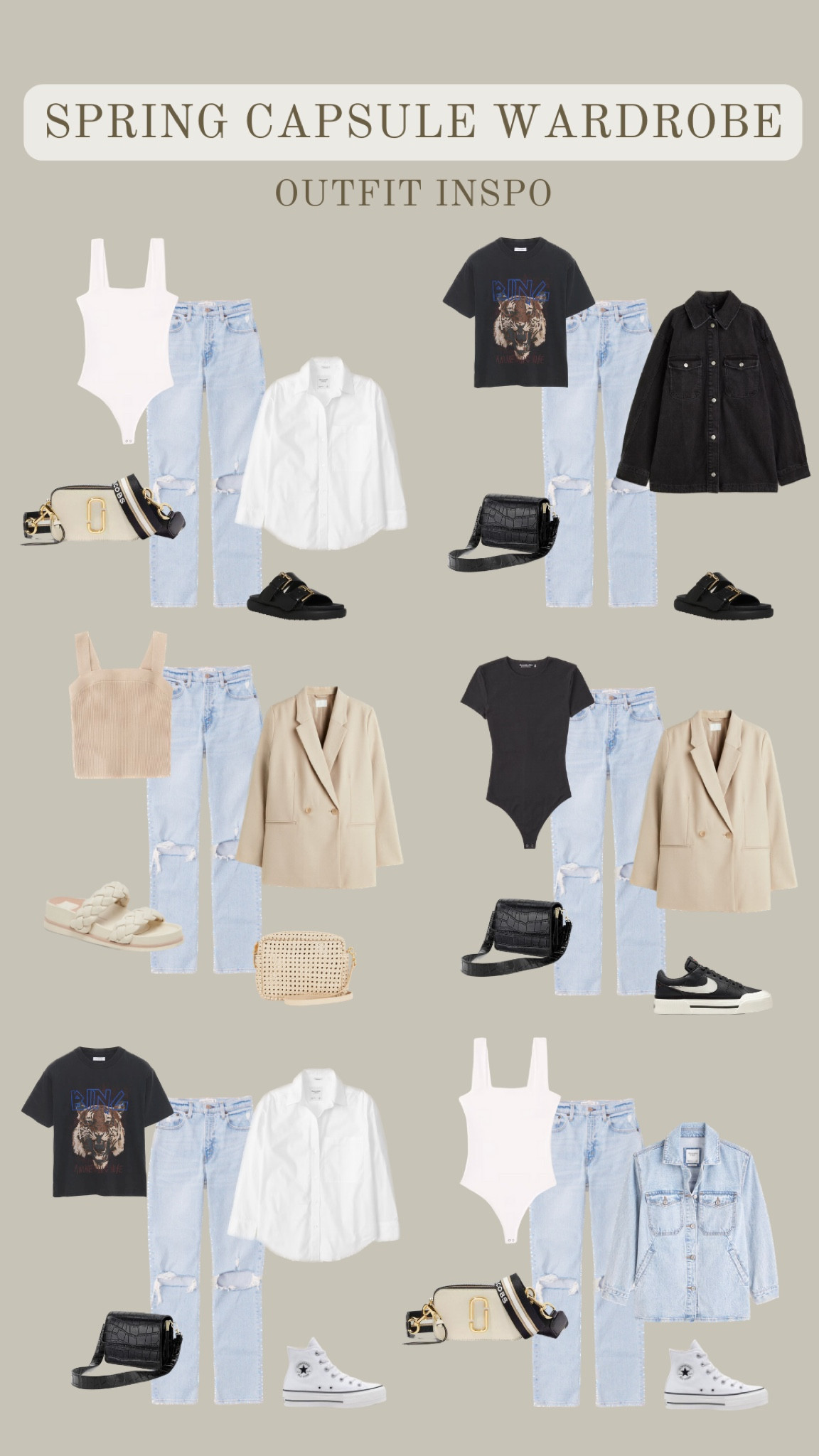 Spring 2023 capsule wardrobe — light denim jeans outfit inspo

#LTKSeasonal #LTKunder100 #LTKFind
