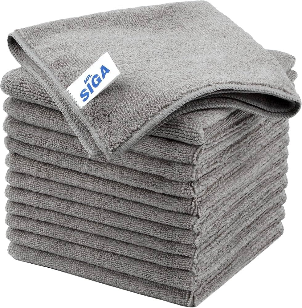 Amazon.com: MR.SIGA Microfiber Cleaning Cloth, All-Purpose Microfiber Towels, Streak Free Cleanin... | Amazon (US)