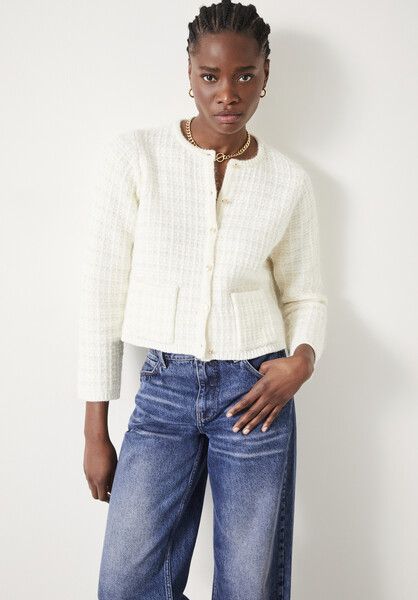Bettie Textured Knitted Jacket | Hush UK