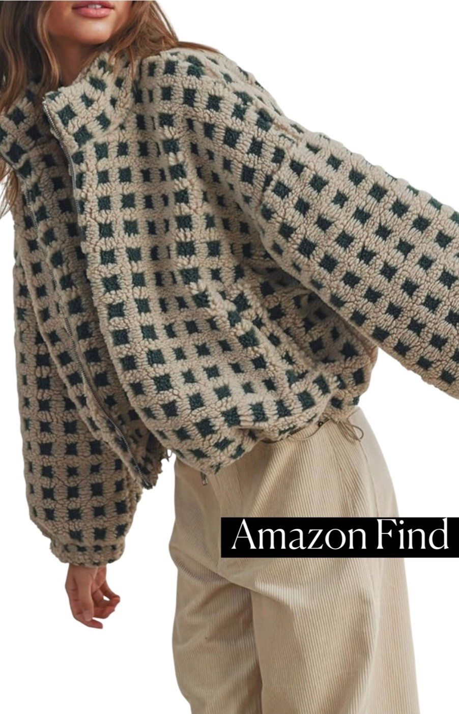 Fleece jacket 
Amazon find

#LTKFindsUnder50 #LTKSeasonal