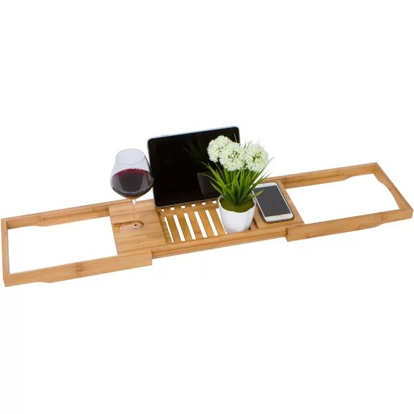 Holloway Adjustable Bamboo Bath Caddy | Wayfair North America