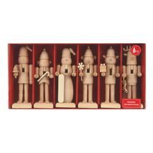 5" DIY Mini Wood Holiday Nutcracker Accents, 6ct. by Make Market® | Michaels Stores