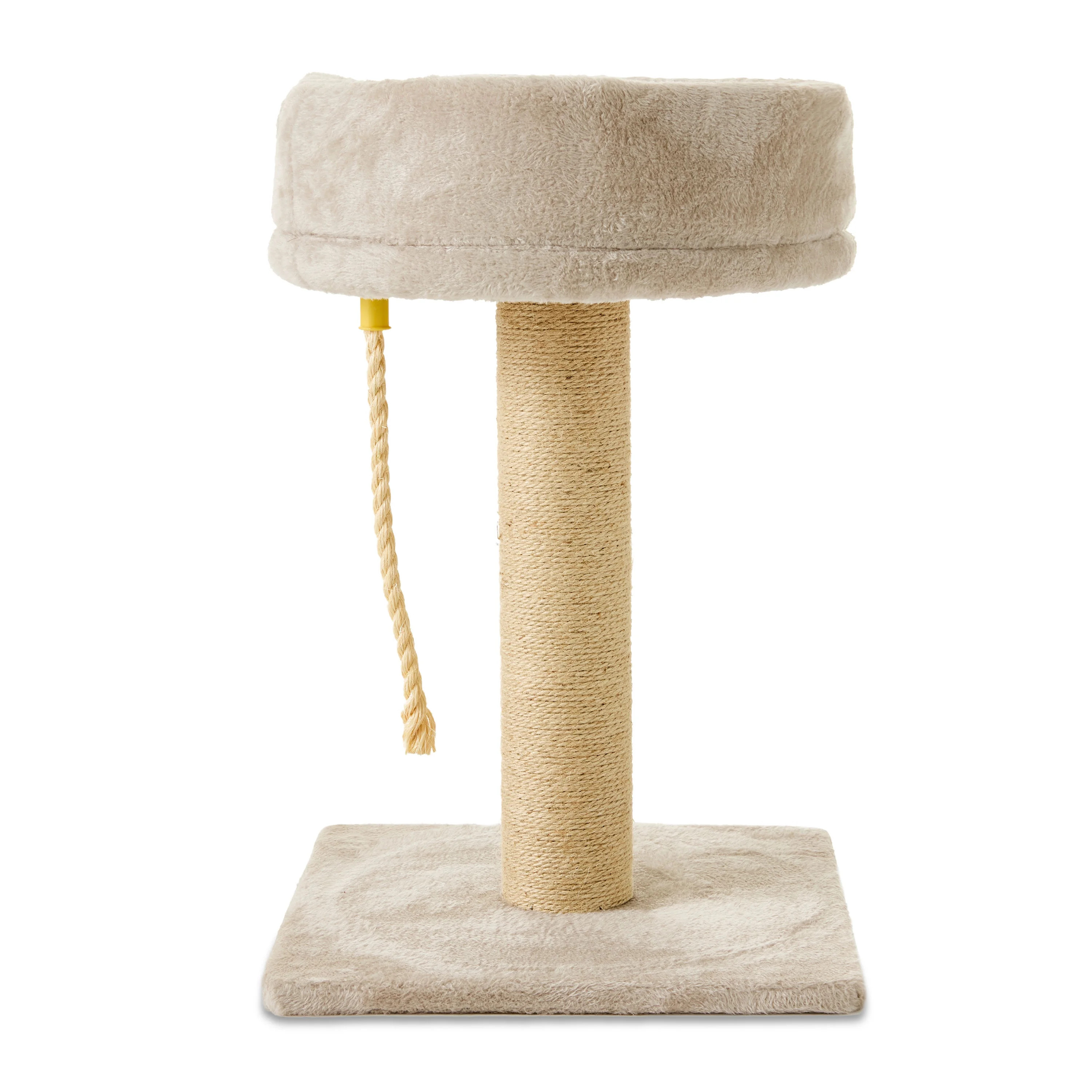 Vibrant Life Natural Jute Scratch Post and Bed for Cats, Tan, 23.62" - Walmart.com | Walmart (US)