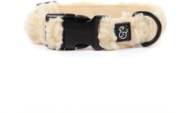 Lucy & Co. The Cider Teddy Polyester Standard Dog Collar, Beige | Chewy.com