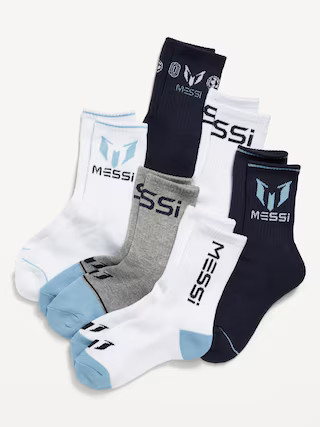 Messi™ Gender-Neutral Crew Socks 6-Pack for Kids | Old Navy (US)