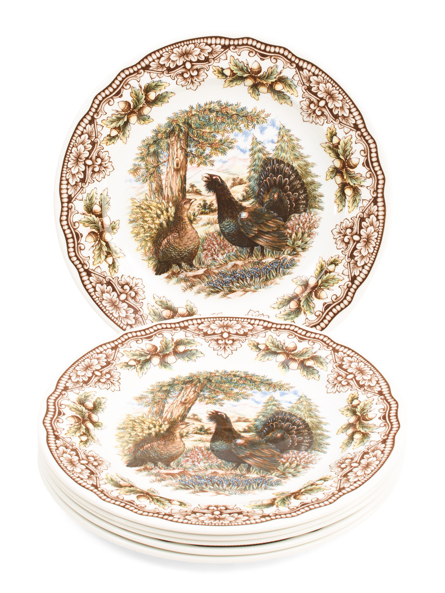 Made In England 6pk Printed Dinner Plates | Global Home | Marshalls | Marshalls