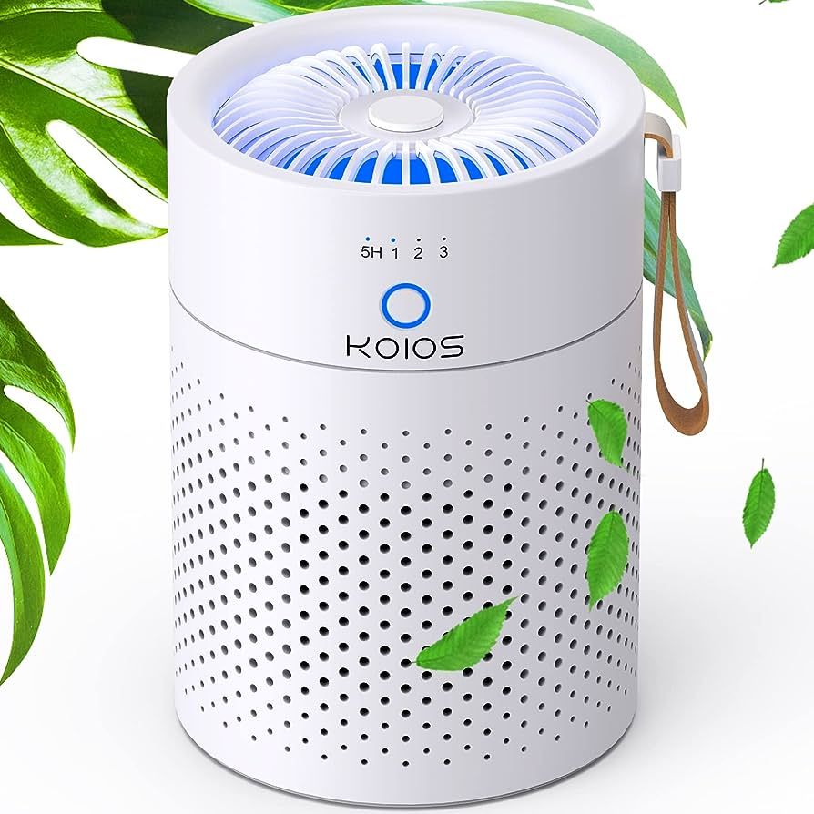 Air Purifiers for Bedroom Home, KOIOS H13 True HEPA Filter Air Purifiers for Desktop Office Car P... | Amazon (US)