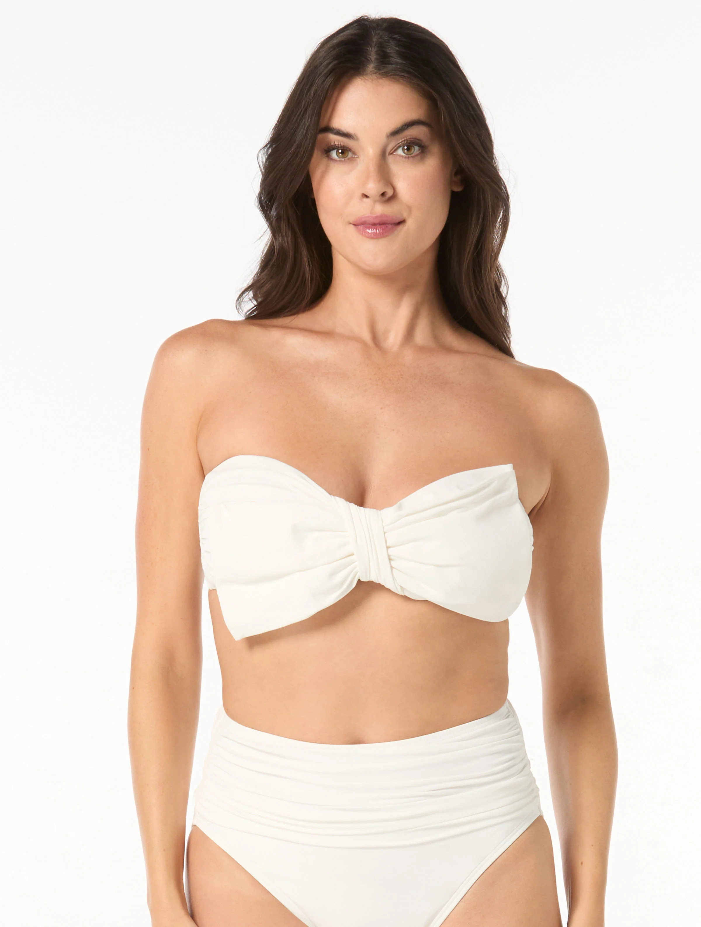 Carmen Marc Valvo Bow Bandeau Bikini Top - Bowline Soiree | Beach2Ocean