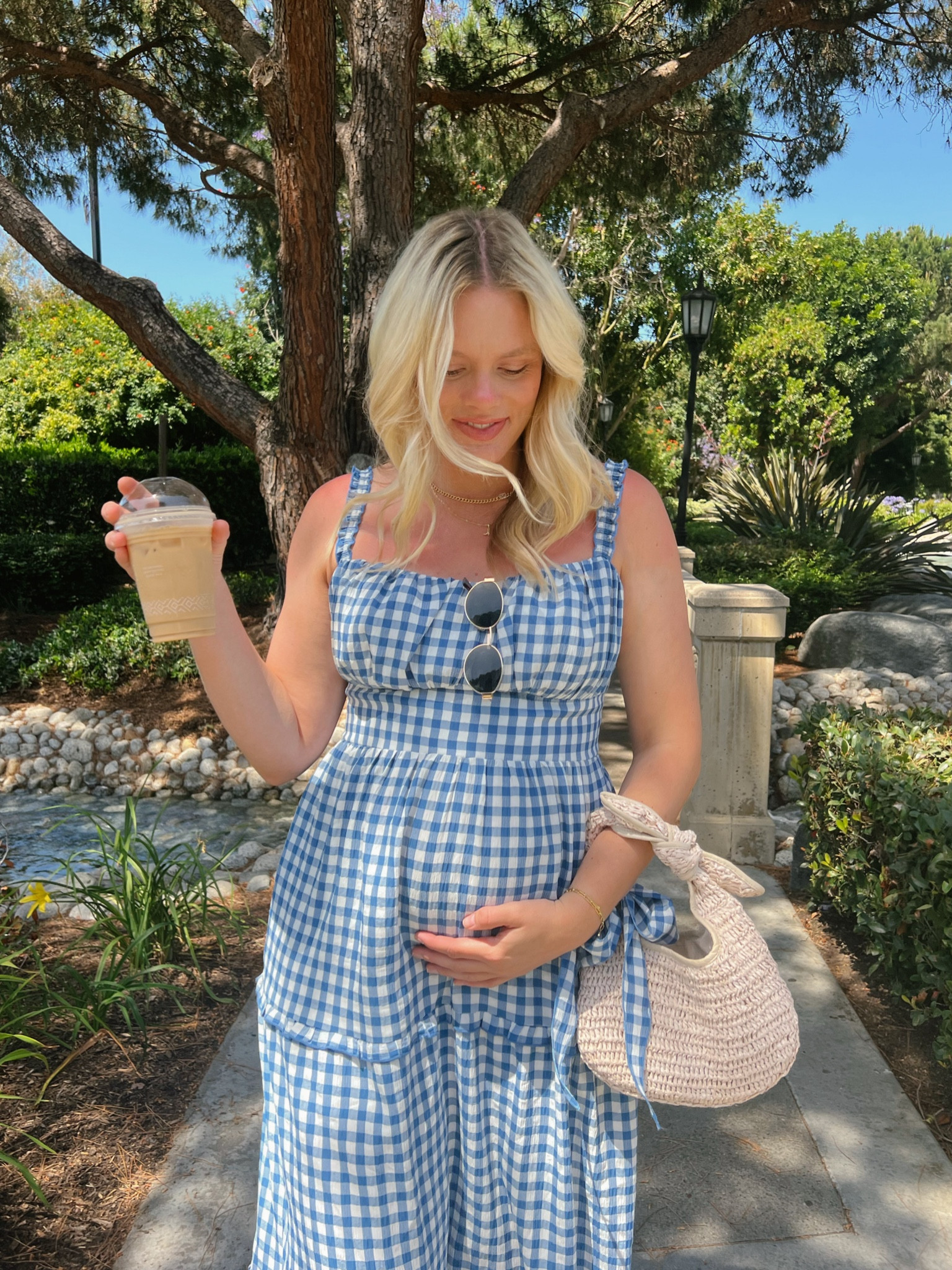 Gingham and ruffles yes please! Dress runs TTS, but I sized up for the bump 

#summerdresses #maxidresses #showmeyourmumu 

#LTKstyletip #LTKbump