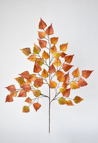 26" Faux Birch Leaf Stem Red / Orange / Yellow | Michaels | Michaels Stores