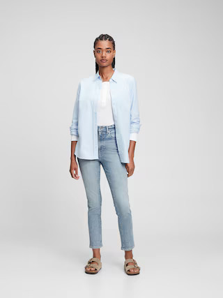 High Rise Vintage Slim Jeans with Washwell | Gap Factory