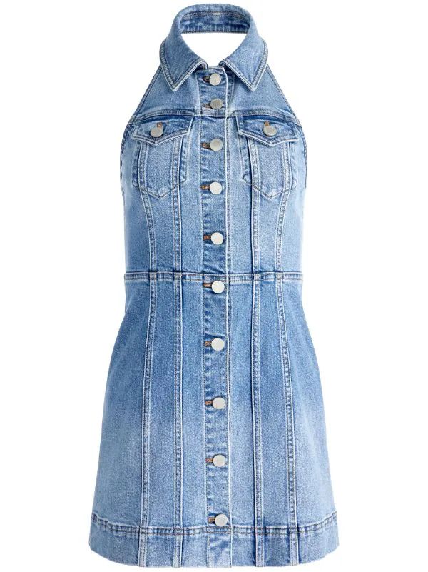 Alice + Olivia Kendall Denim Dress  - Farfetch | Farfetch Global