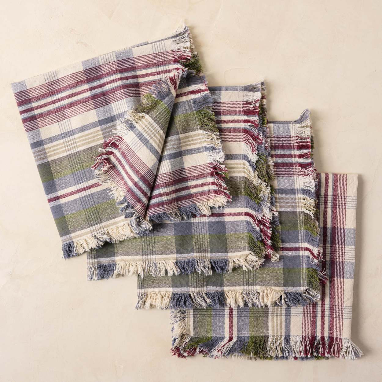English Plaid Napkin Set of Four | Magnolia
