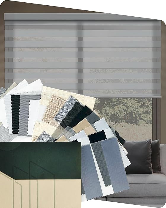 Yoolax Motorized Zebra Blinds Works with Alexa, Motorized Shades with Remote Custom Size, Privacy... | Amazon (US)