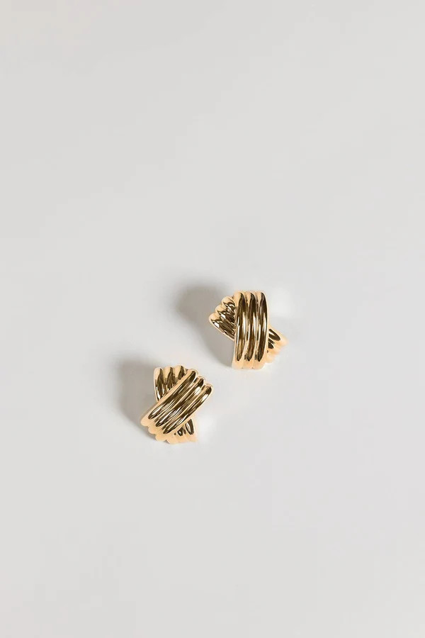 MÉGA TRIPLE X GOLD EARRING | DISSH