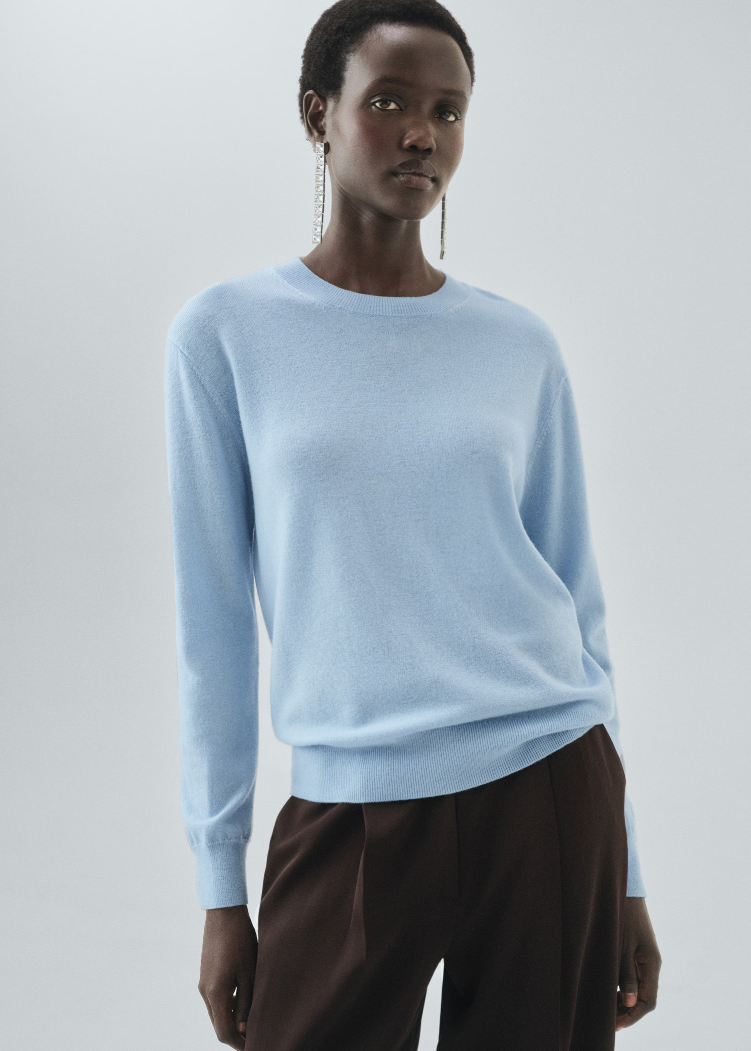 100% wool fine-knit sweater | MANGO (UK)