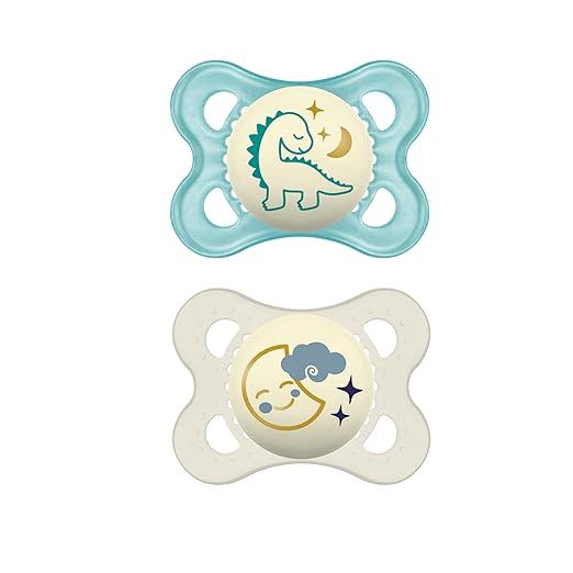 Amazon.com : MAM Night Pacifiers 0-6 Months, Best for Breastfed Babies, Glow in the Dark, Baby Bo... | Amazon (US)