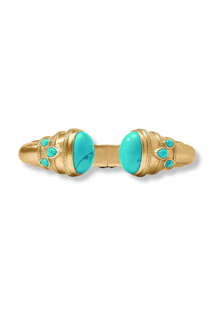 Julie Vos Cannes Turquoise Cuff Bracelet | The Willow Tree