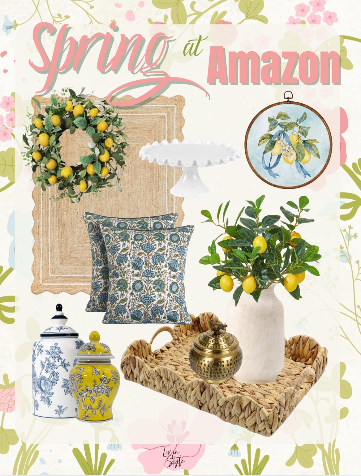 Amazon spring home decor. Some bright pops of color to give your home a refresh this spring!

#LTKFindsUnder50 #LTKSeasonal #LTKHome
