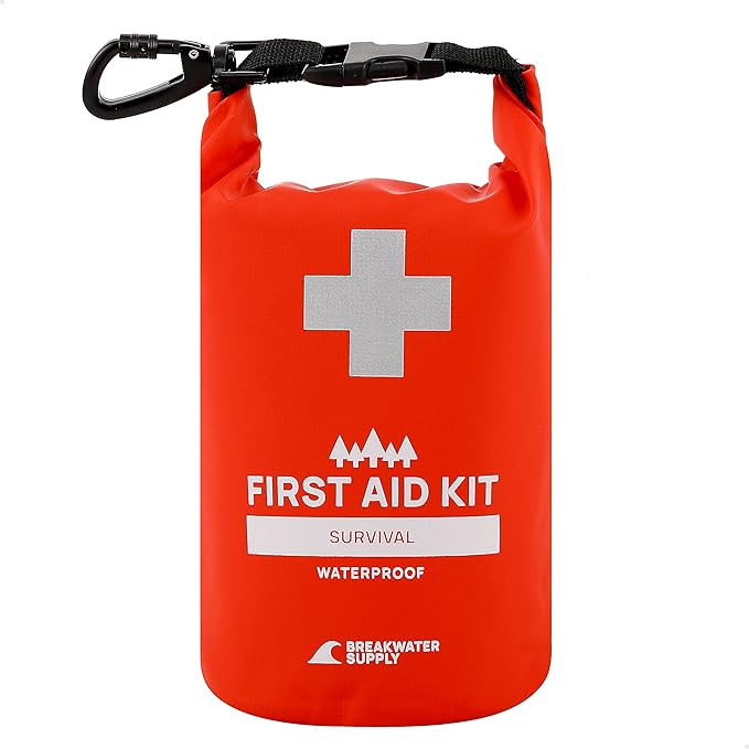 Breakwater Supply™ Waterproof First Aid Kit Dry Bag Bug Out Bag Preloaded with Emergency Surviv... | Amazon (US)