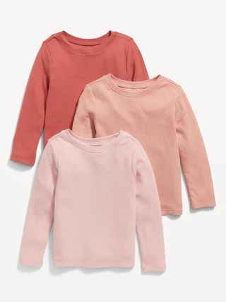Unisex Thermal-Knit Long-Sleeve T-Shirt 3-Pack for Toddler | Old Navy (US)