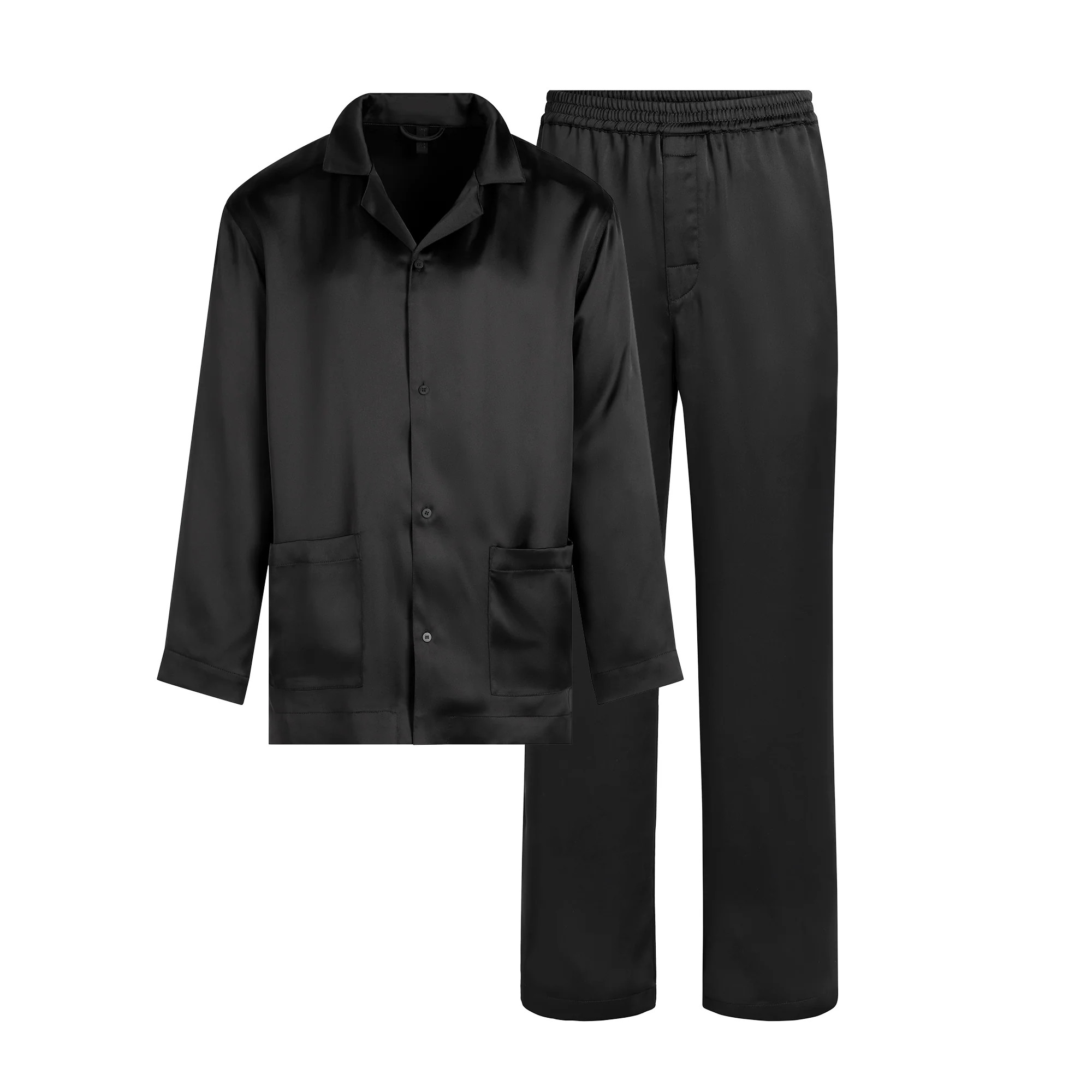 SATEEN SLEEP MENS LONG SLEEP SET | ONYX | SKIMS | SKIMS (US)