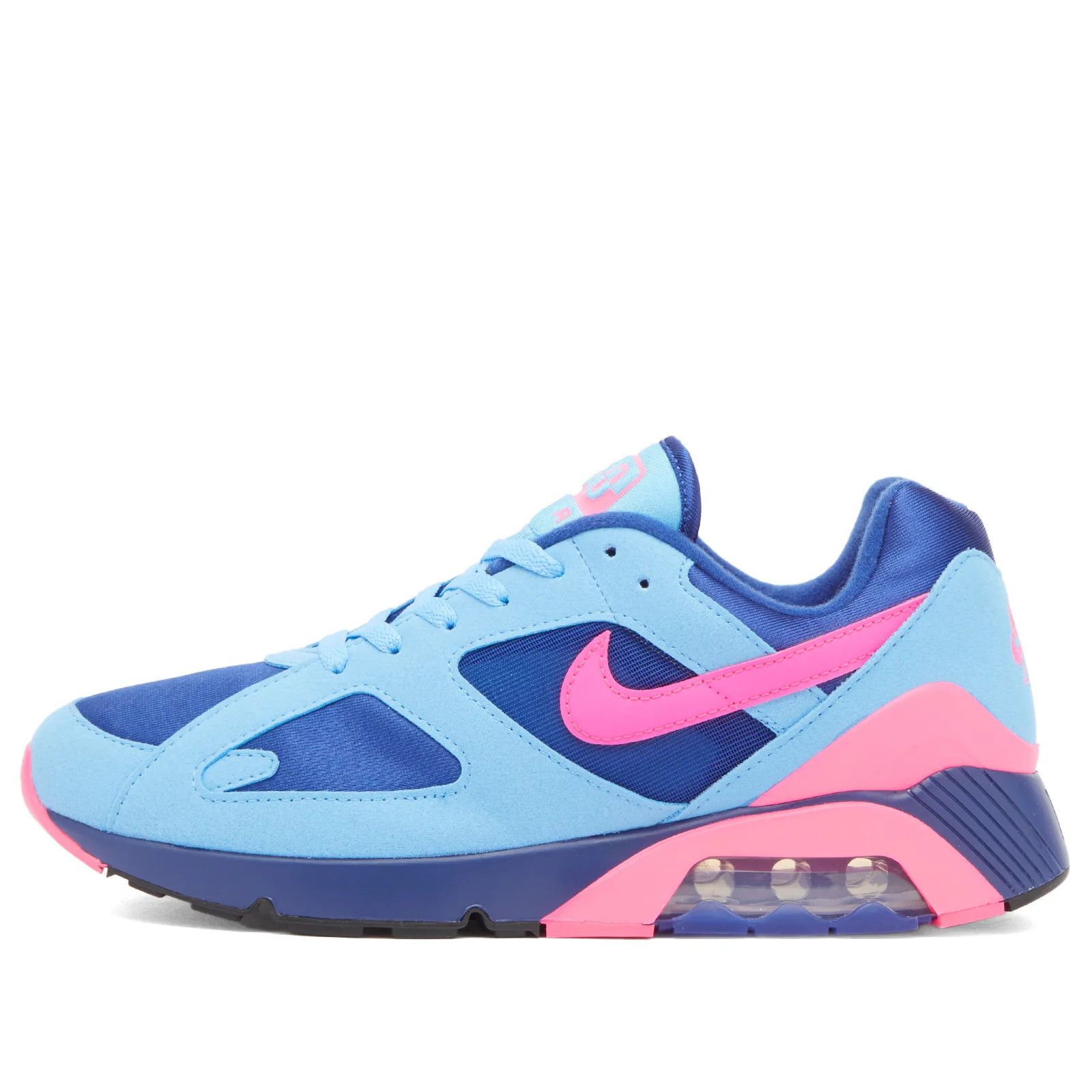 Nike Men's Air 180 Sneaker in University Blue/Hyper Pink, Size UK 11.5 | END. Clothing | END. Clothing