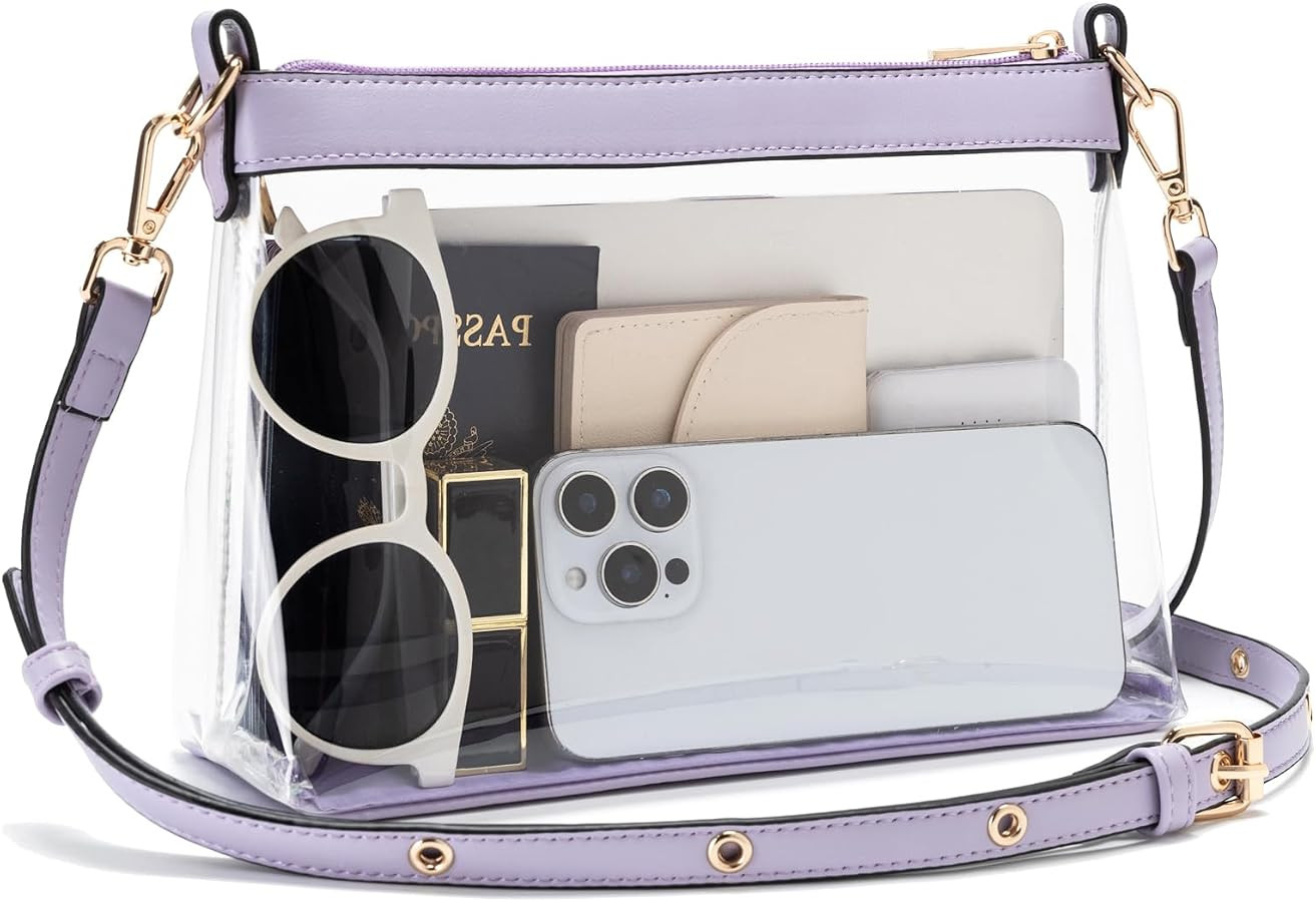 Wuflyover Clear Bag for Stadium Events, Clear Purse for Women | Amazon (US)