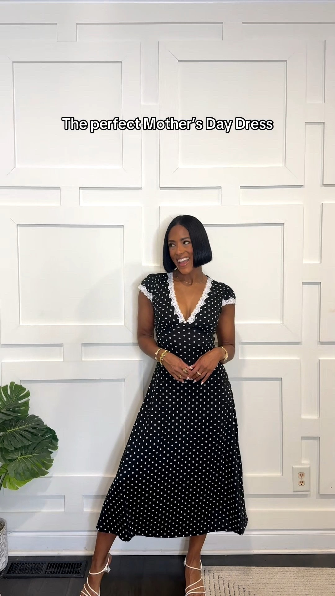 Wearing a size small. This dress is so cute. Perfect for Mothers Day or Church. #amazon #amazonfinds #polkadotsdress 

#LTKMothersDay #LTKootd #LTKmomlife
