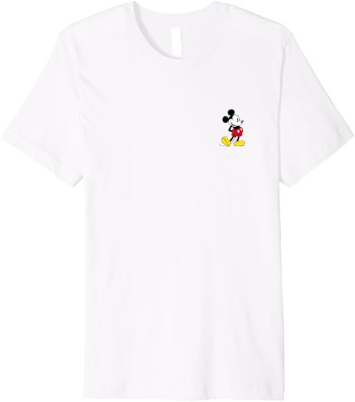 Disney Mickey Mouse Classic Small Pose Premium T-Shirt | Amazon (US)