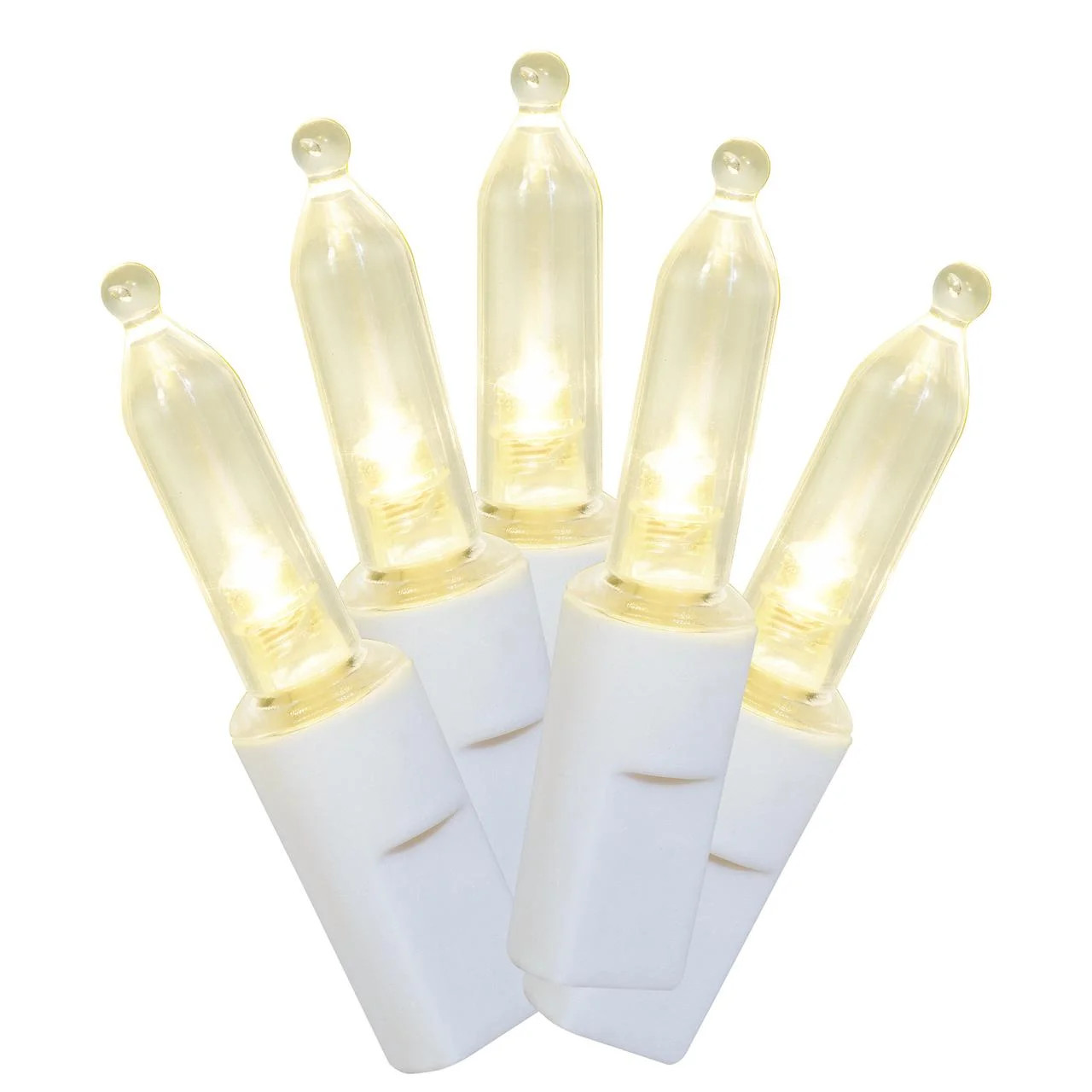 Indoor/Outdoor 100-Count LED Mini Christmas Lights, Warm White, 19.5', Holiday Time | Walmart (US)