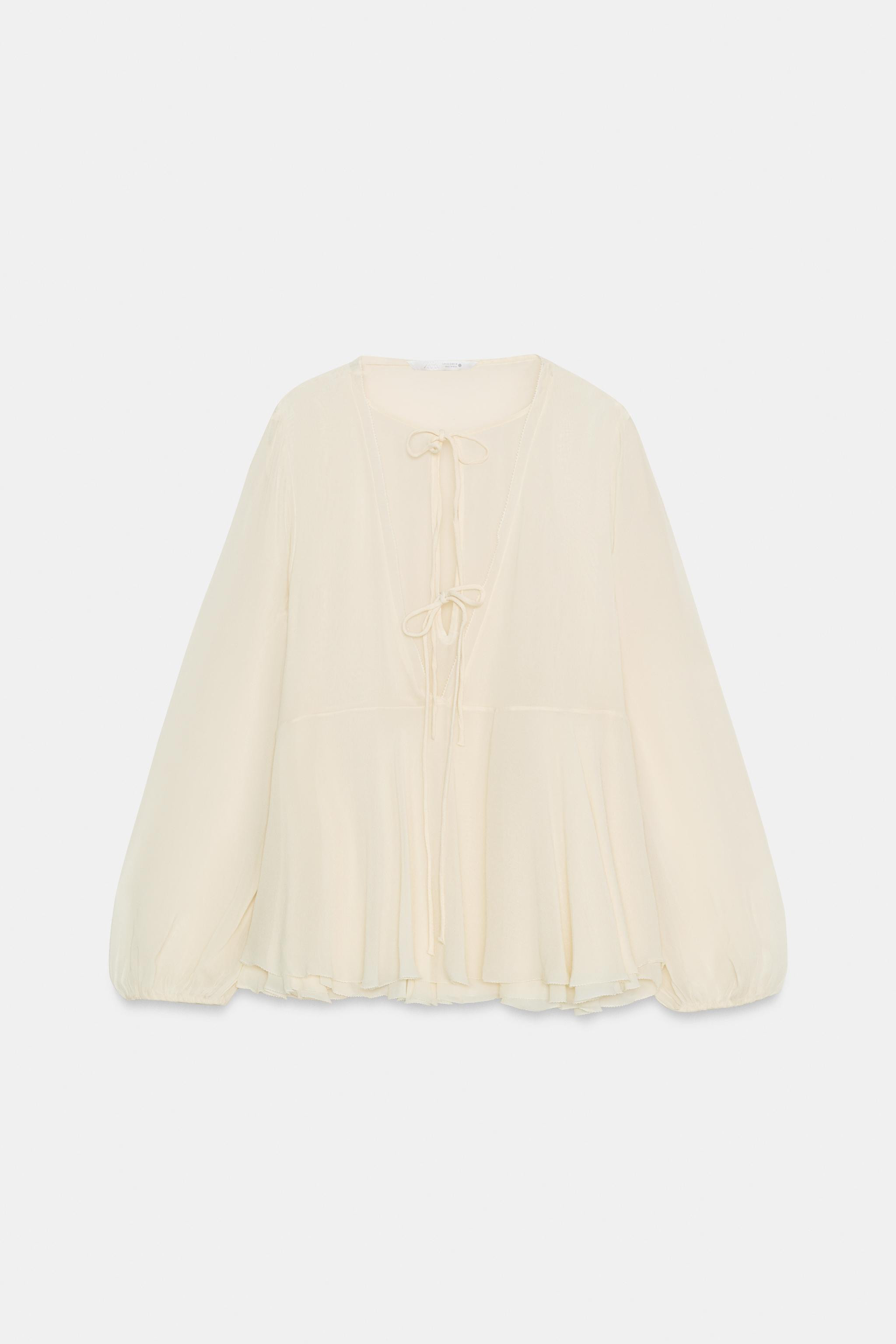 ZW COLLECTION RUFFLED BLOUSE | Zara US