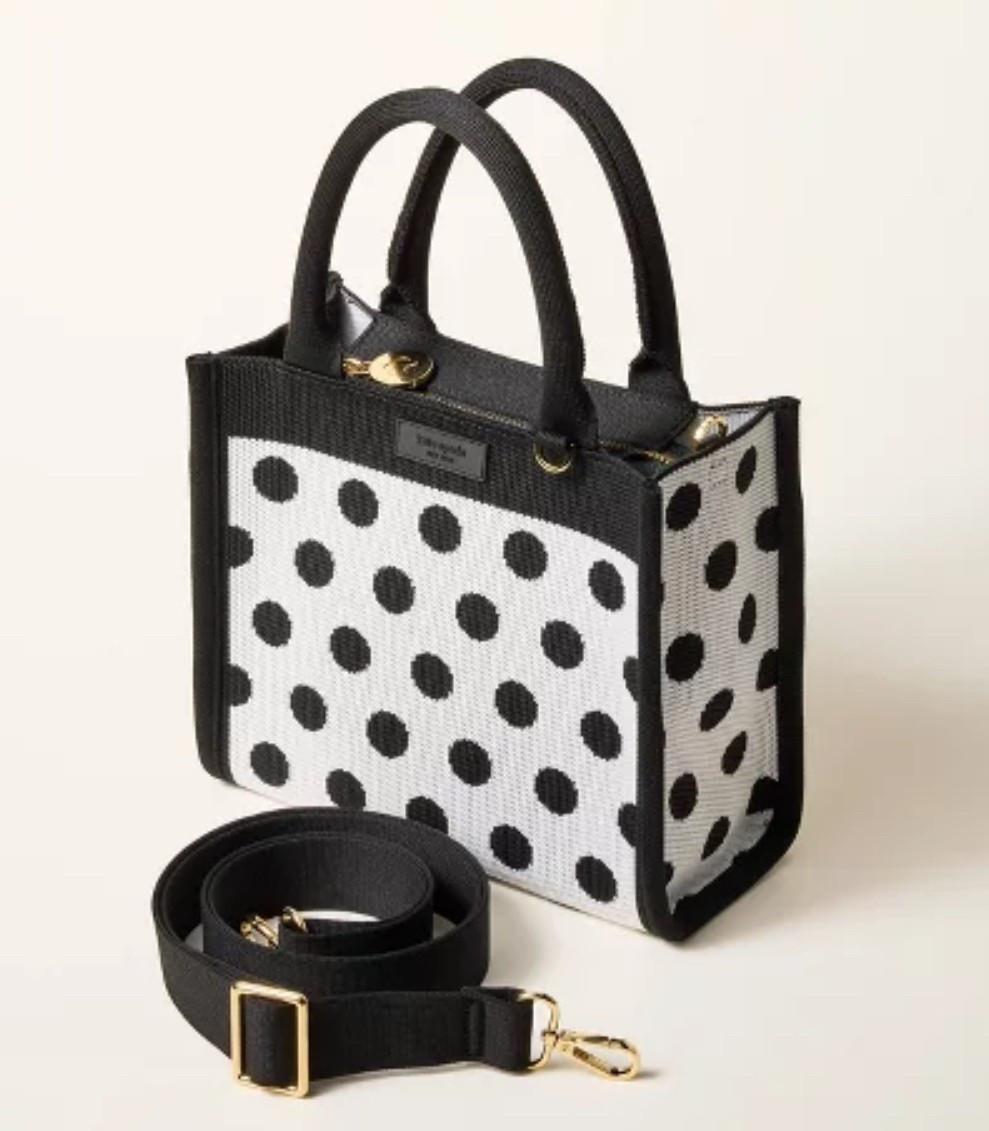 Kate Spade NY collection at Target is now available online. Polka Dot Knit Crossbody Bag - kate spade new york x Target White/Black

#LTKFindsUnder50 #LTKItBag