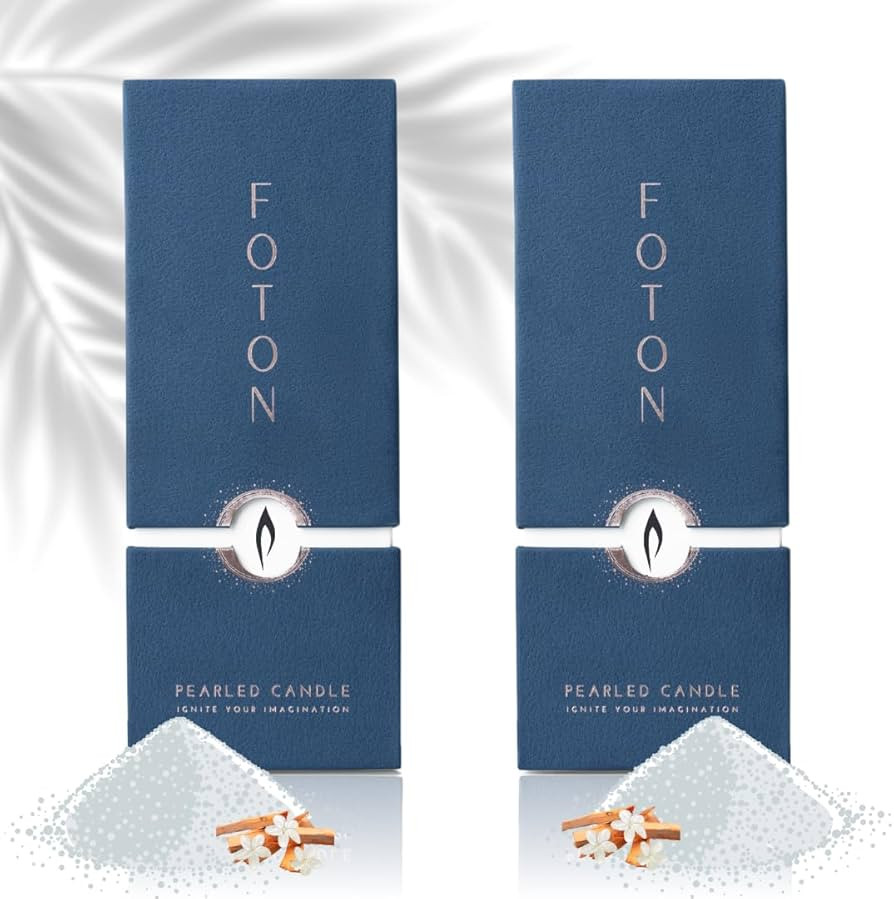 Foton Pearled Candle - Multi-Pack (2 x 18 Oz) - Misty Monte Sandalwood Jasmine Scented Non Toxic ... | Amazon (US)