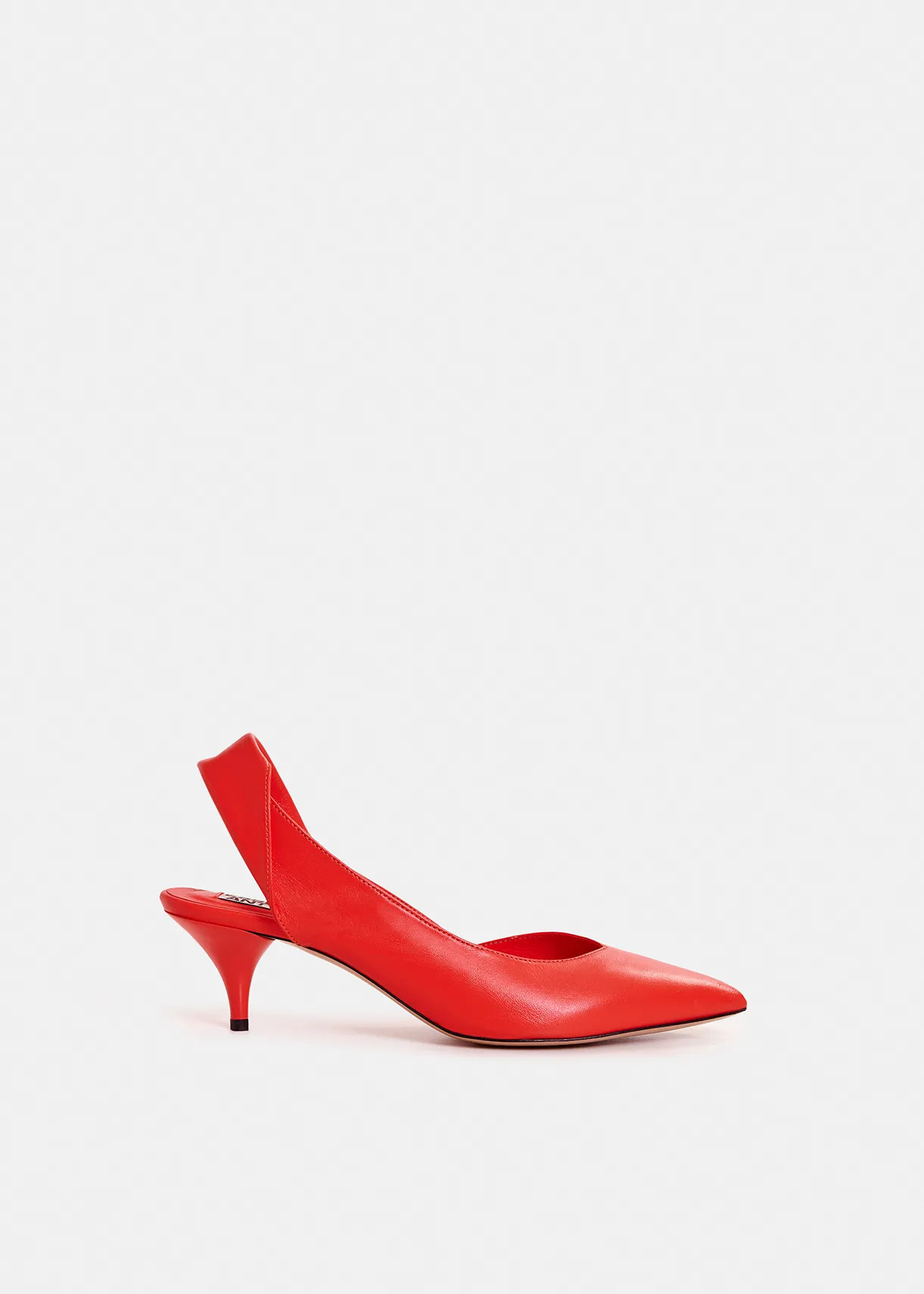 Red leather slingback pumps | Essentiel Antwerp United States | Essentiel Antwerp