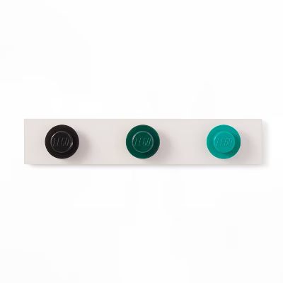 LEGO Knobs Wall Hanger Rack Black/Green/Teal - LEGO® Collection x Target | Target