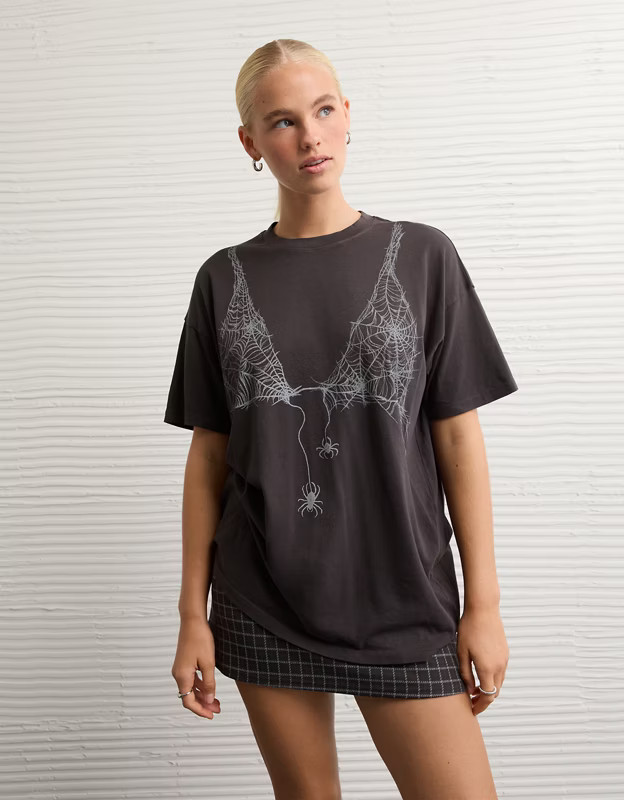 AE Oversized Halloween Graphic T-Shirt | American Eagle Outfitters (US & CA)