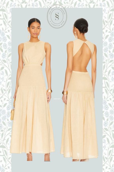 Radiate sunshine in this stunning yellow dress. The open back design  and cinched waist make this dress so flattering! Whether it’s a wedding or a summer stroll, this dress is your go to for every occasion  

#LTKStyleTip #LTKFindsUnder100 #LTKWedding
