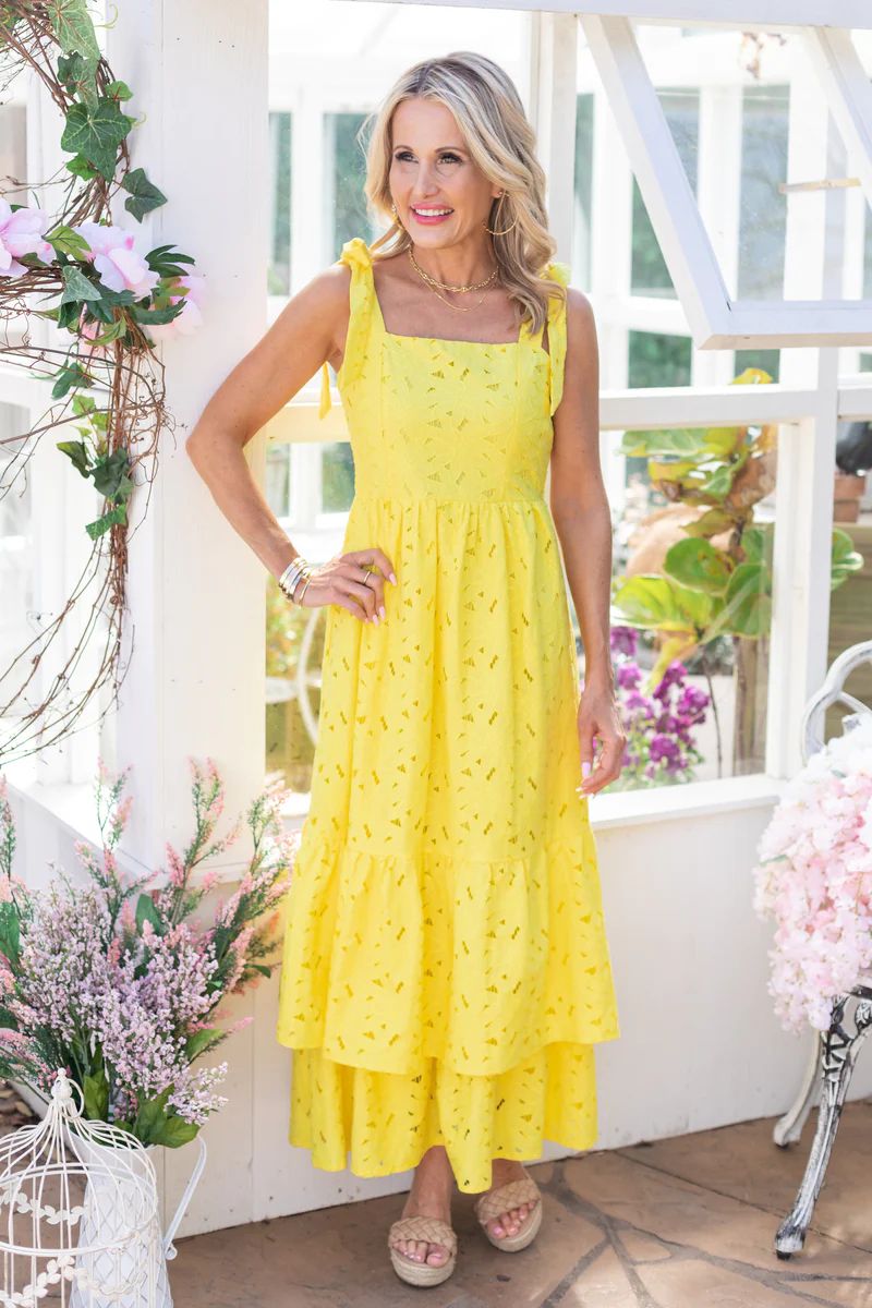 Jennifer Dress- Yellow | Avara